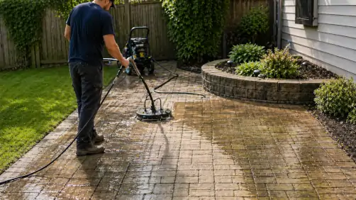 Patio surface cleaning from Clear Exterior